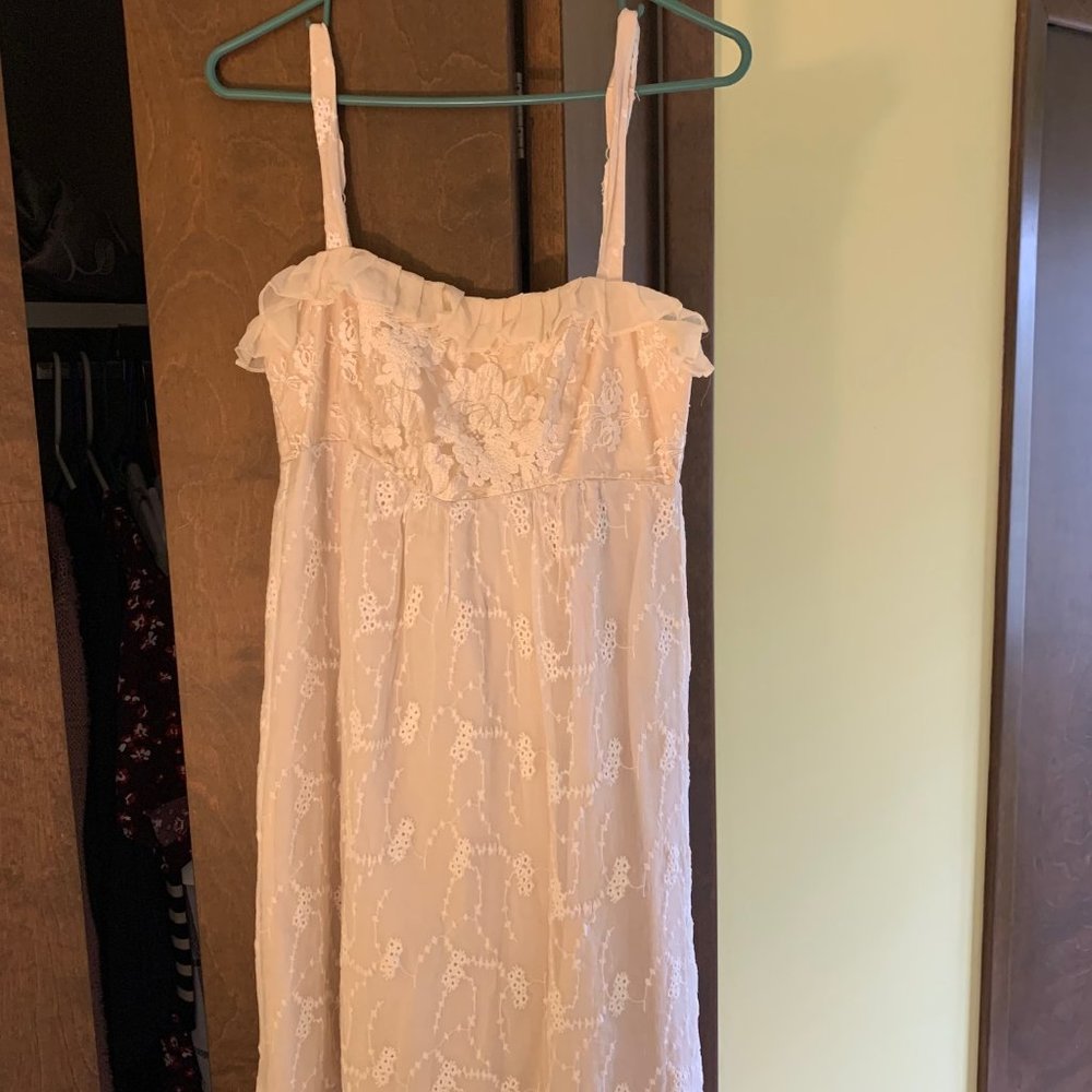 Anthropologie / Left of Center cream lace dress